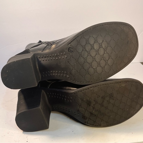 Pierre Dumas Ravenna-19 Black Side Zipper Buckle Lace Up Ankle Boots Women - Picture 2 of 12